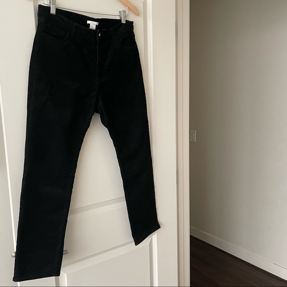 H&M black ankle length corduroy pants Size US12 - Picture 7 of 16